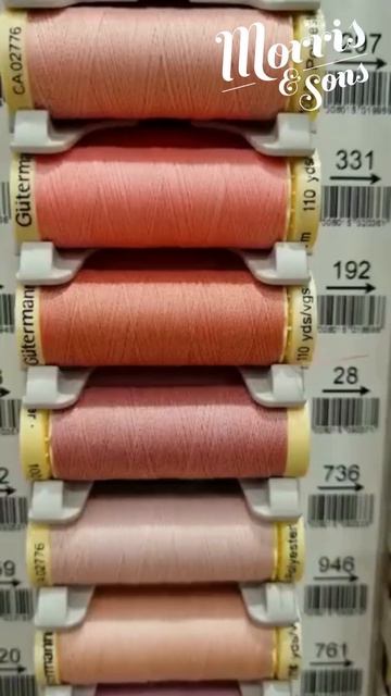 Pink Shades of Gutermann Cotton Sewing Thread #shorts смотреть онлайн