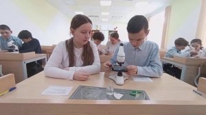 Мастер-класс в центре «Точка роста» по биологии в 7 классе