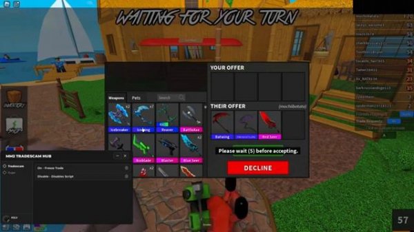 MM2 TRADESCAM AND DUPER SCRIPT ROBLOX