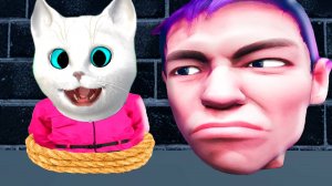 ПОБЕГ РОБЛОКС ОТ ГОЛОВЫ ТАНОСА ИГРА В КАЛЬМАРА КОТЕНОК КРОНОС