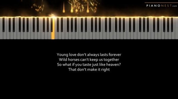 Lana Del Rey - Watercolor Eyes - LOWER Key (Piano Karaoke Instrumental)