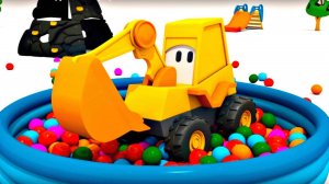 Экскаватор Мася сборник мультиков. Развивающие машинки - Английский для детей