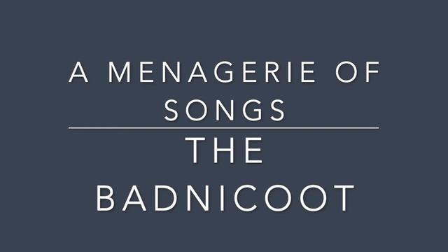 A Menagerie of Songs: Bandicoot смотреть онлайн