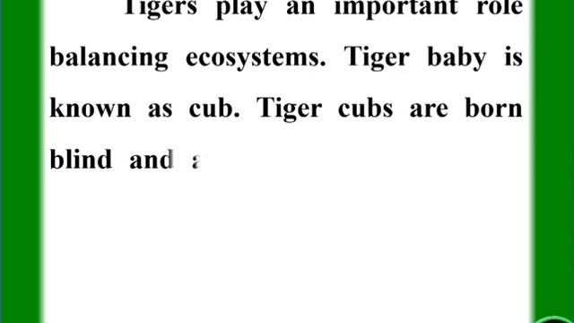 Essay on Tiger in English | National animal of India | The Tiger Essay writing | 10 lines on tiger смотреть онлайн