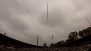TRAIN OVER CAMERA! - Metro Trains Comeng e.m.u's Sunbury, Melbourne, Victoria Australia