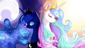 MLP portrait day princess Celestia and princess Luna (tribute)