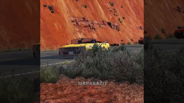 BeamNG.drive MOD future anti gravity car on the grand canyon road Insurance pays for it #short смотреть онлайн