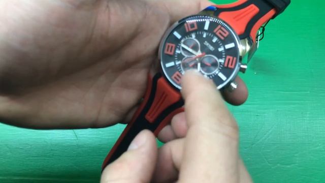 SKMEI 9128 Men Quartz Wristwatches Fashion Sport Stop Watch