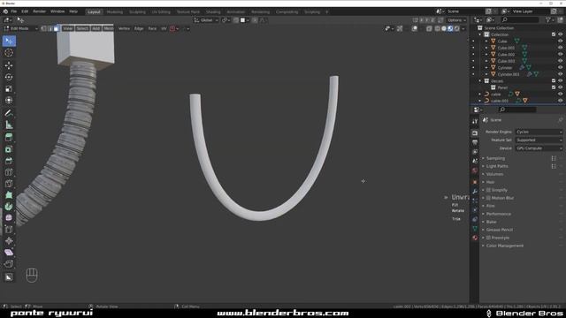 HOW to create SICK scifi cables in SECONDS in Blender - hard surface tutorial смотреть онлайн