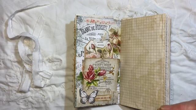 Shabby Rose junk journal - Flip Through - Handmade смотреть онлайн