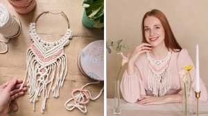 Макраме колье✨ | Мастер-класс