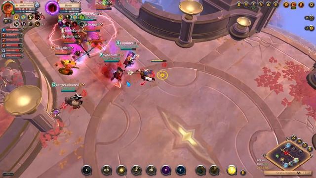 Fighting 7v7 In Albion Online | Healer POV | Hallow Fall Small Scale | [AVON] UK Familia | Brawling смотреть онлайн