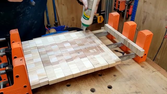 How to Make an End Grain Cutting Board//3d смотреть онлайн
