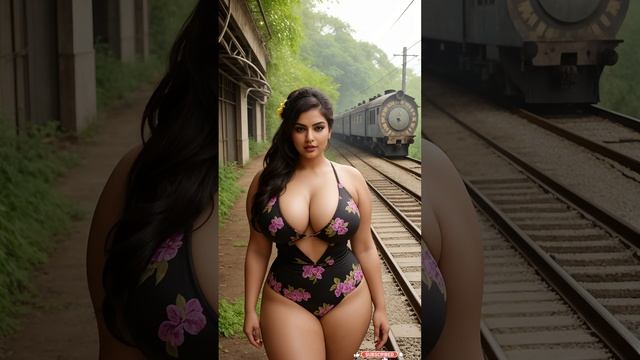 [4K] AI Imagix Lookbook - Indian- Abandoned Railway Station