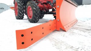 Подбарьерный отвал хлопушка в работе