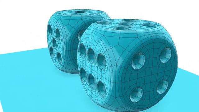 Beautiful Dice Topology (Blender 3D) смотреть онлайн