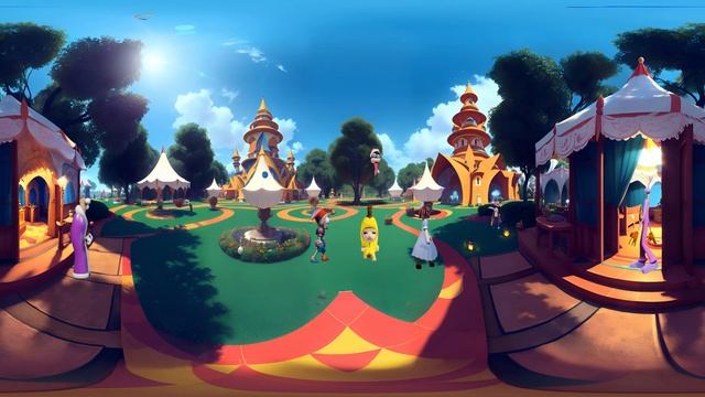 Otamatone Vs Banana Cat Sings The Amazing Digital Circus Theme | 360º VR