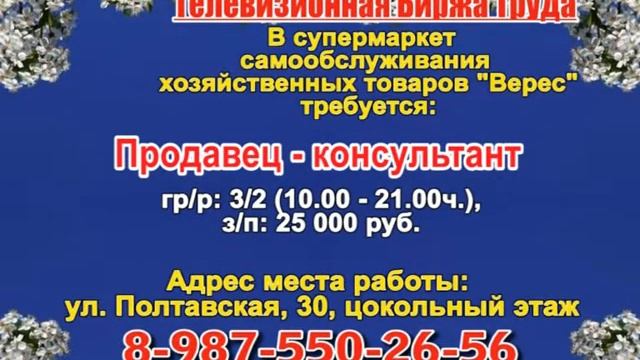 23 апреля _14.50_Работа в Нижнем Новгороде_Телевизионная Биржа Труда смотреть онлайн