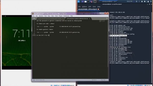 How to remove android password with ADB