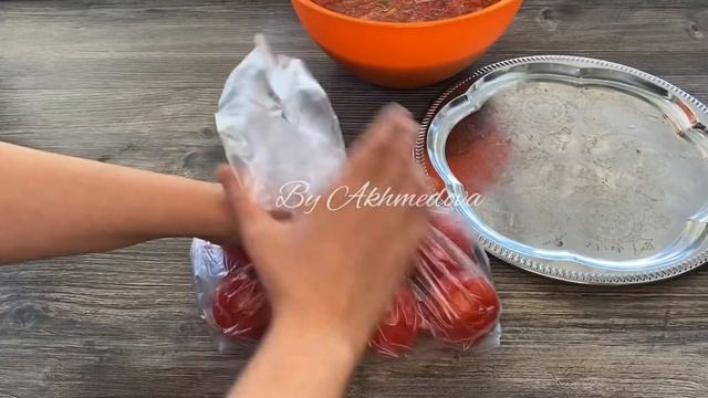 Dolmalıq pomidorların qışa saxlanılması// Помидоры для фаршировки на зиму смотреть онлайн