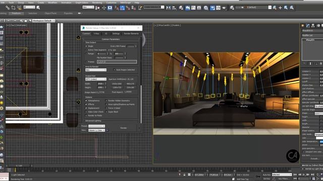 3D Studio Max - Living Room Part-5 with english subtitiles смотреть онлайн