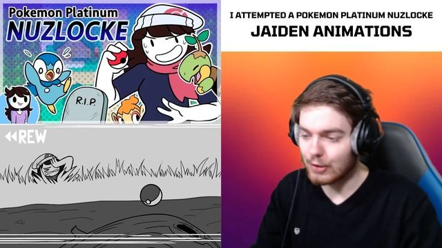 I Attempted A Pokemon Platinum Nuzlocke By Jaiden Animations | REACTION