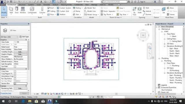 HVAC Design in Revit MEP | How HVAC System Works | 3D Building | #HVAC #revit #mep смотреть онлайн