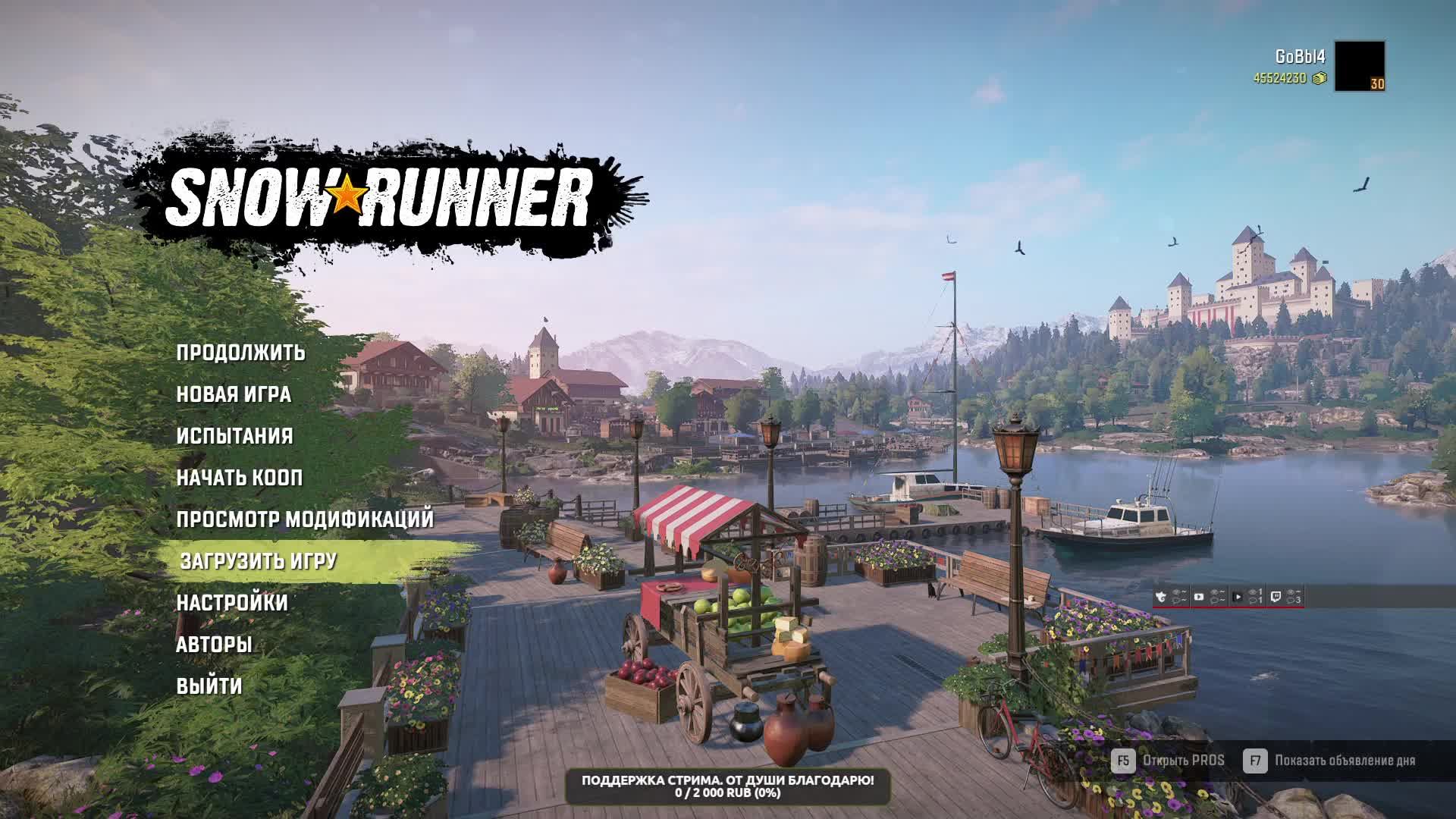 Snowrunner. ЮКОН на Вездеходной резине. Cat680, PayStar5070, Chevrolet Kodiak, Scout800. 01 Серия