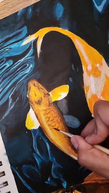 koi fish are so cute 🥰 #wip #koi #artist смотреть онлайн
