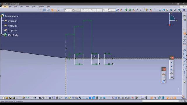 Cross Screwdriver CATIA V5 смотреть онлайн