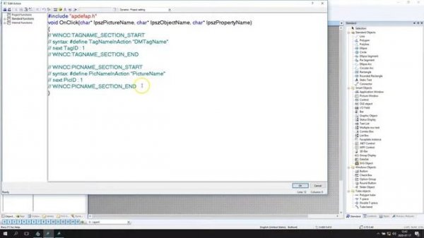 #3 - SCADA Programming WinCC V7 Tutorial: Touch push buttons in WinCC Explorer [2/3]