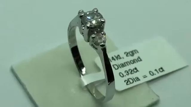 14. 14K 3 Diamonds 0.32+0.10Ct Ring смотреть онлайн