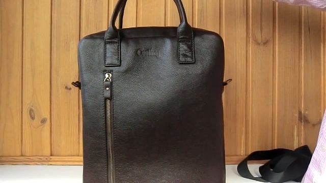 Деловая кожаная сумка Coolbag in ua смотреть онлайн