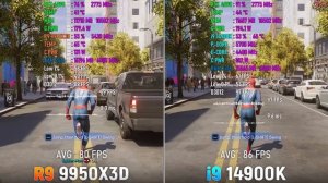 AMD Ryzen 9 9950X3D vs Intel Core i9 14900K - Тесты в 12 Играх