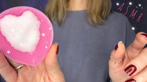 АСМР, Нежный уход за лицом, липкий шепот / Gentle ASMR