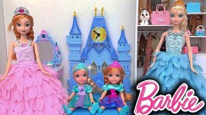 КУКЛЫ БАРБИ СЕМЬЯ ЭЛЬЗЫ И АННЫ ХОЛОДНОЕ СЕРДЦЕ