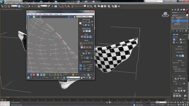 3ds max Modeling UVW Map Break Detach Edge Verts Make Seams смотреть онлайн