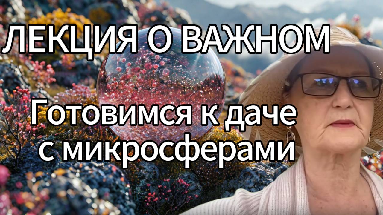Лекция о важном. Готовимся к даче с микросферами. смотреть онлайн