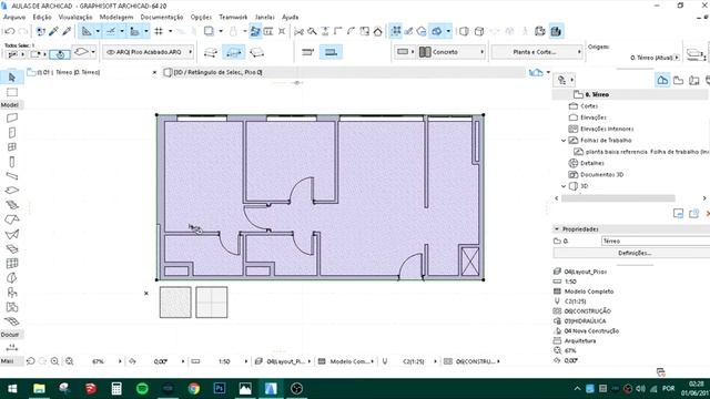 ARCHICAD 20 | AULA 05 - MODELAGEM[ LAJES] смотреть онлайн