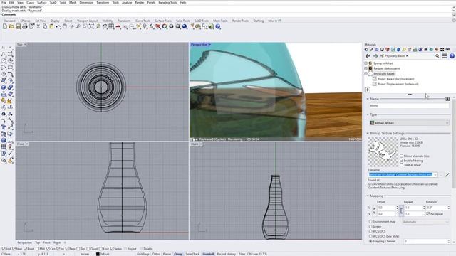 Texture mapping logo on bottle - Rhino 7 смотреть онлайн
