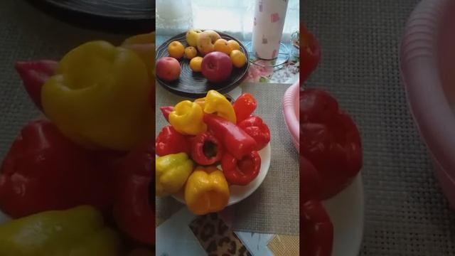 Зимнее настроение...Фаршируем перцы...😄😉👍