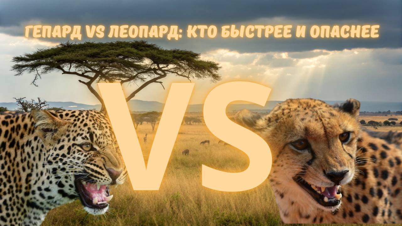 Гепард VS Леопард: Кто быстрее и опаснее? Сравнение хищников смотреть онлайн