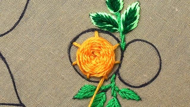 creative spider web stitch rose embroidery, amazing hand embroidery rose flower design, free patter смотреть онлайн