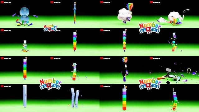 NUMBERBLOCKS Superparison Part 13 | 3D Blender Lab смотреть онлайн