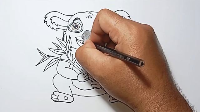 Cara Menggambar Koala Dengan Pensil Sederhana смотреть онлайн