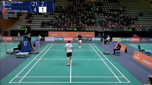 Mark Caljouw vs Artem Pochtarov (MS, QF) - Yonex Dutch Open 2017 смотреть онлайн