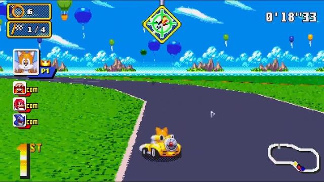 sonic drift 16 bit remake смотреть онлайн