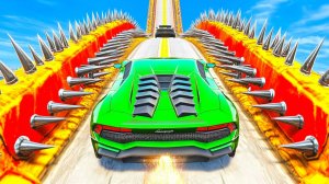 СПУСК БЕЗ ТОРМОЗОВ НА ЧИТЕРСКОЙ ТАЧКЕ ПО ТРАМПЛИНУ В ГТА 5 МОДЫ ! СКОРТИ GTA 5 ONLINE