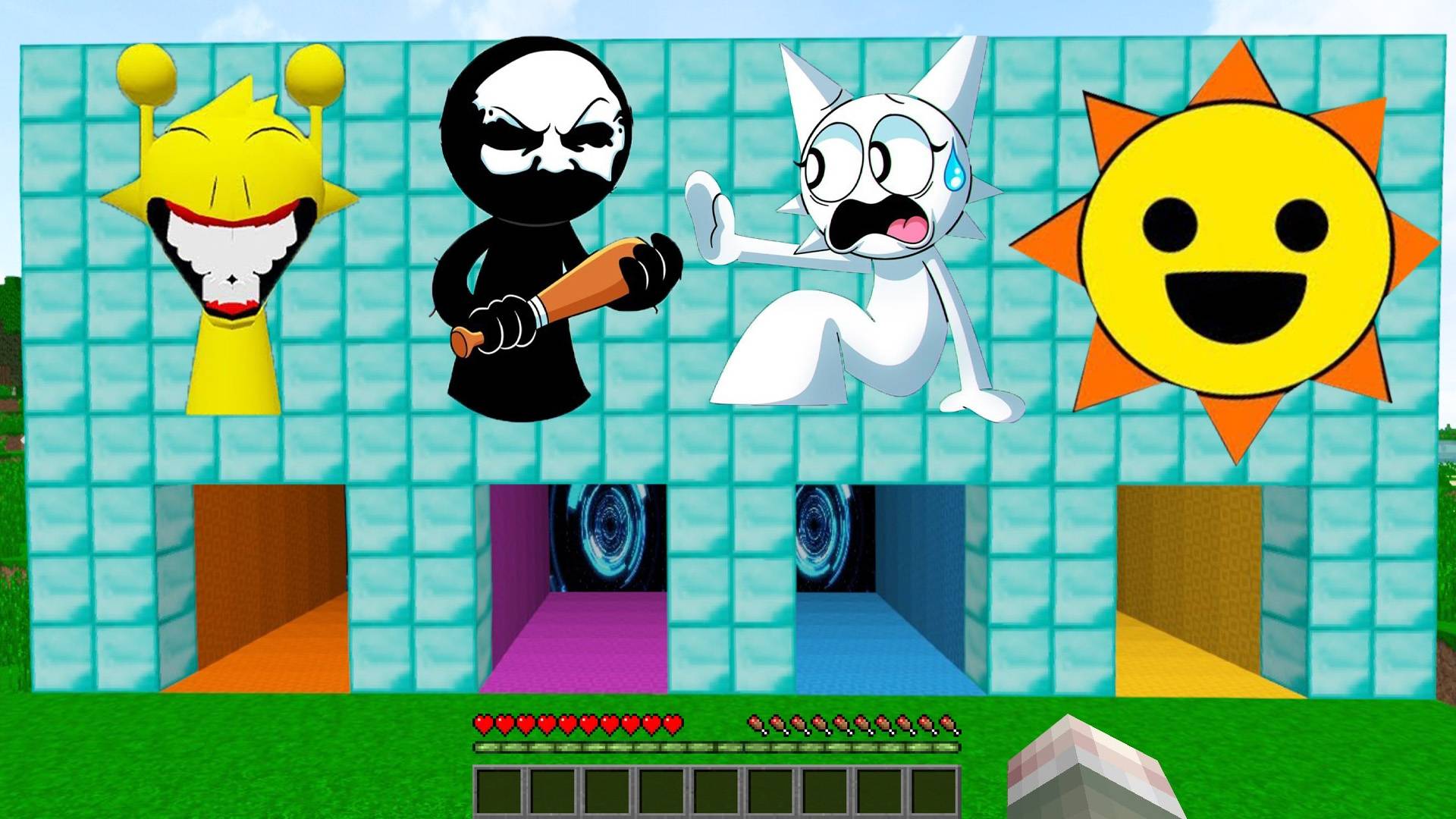 ВЫЖИВАНИЕ В АЛМАЗНЫХ ИСПЫТАНИЯХ ВСЕ ВИДЫ СПРУНКИ В МАЙНКРАФТ смотреть онлайн