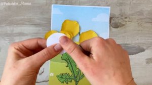 Аппликация весна / Одуванчики из бумаги / Весенние поделки из бумаги своими руками | Paper Snowdrops